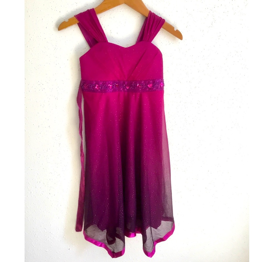 28—GIRLS PURPLE SLEEVELESS DRESS
